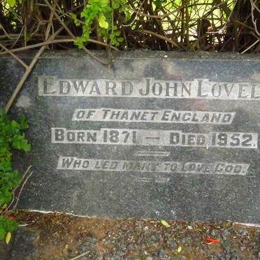 LOVELY Edward John 1871-1952