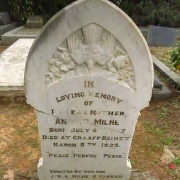 MILNE Anna C. 1867-1925