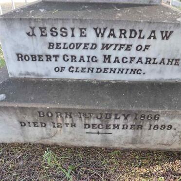 MACFARLANE Jessie Wardlaw 1866-1899