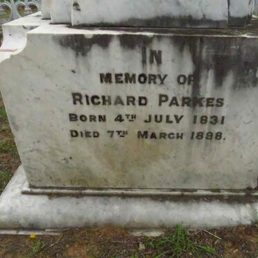 PARKES Richard 1831-1898 & Sarah Carey -1892 :: PARKES Richard Henry 1868-1896 :: PARKES Janie -1899_1