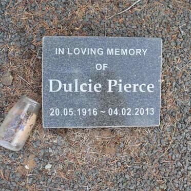 PIERCE Dulcie 1916-2013