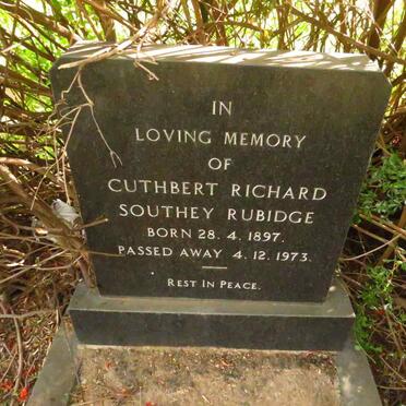 RUBIDGE Cuthbert Richard Southey 1897-1973
