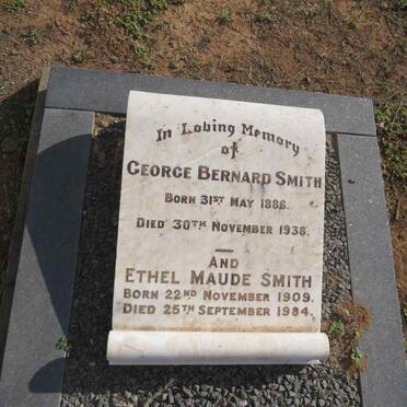 SMITH George Bernard 1886-1938 :: SMITH Ethel Maude 1909-1984