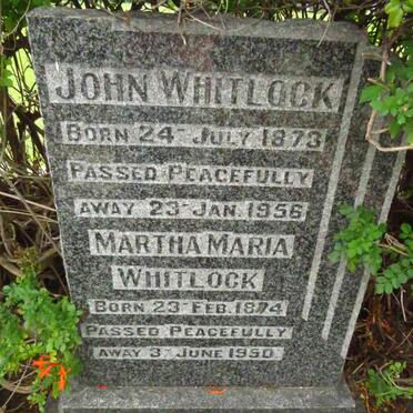 WHITLOCK John 1873-1956 & Martha Maria 1874-1950