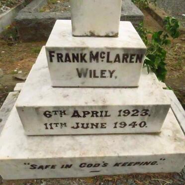 WILEY Frank McLaren 1923-1940