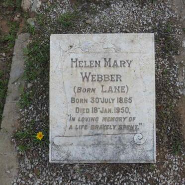 WEBBER Helen Mary nee LANE 1865-1950