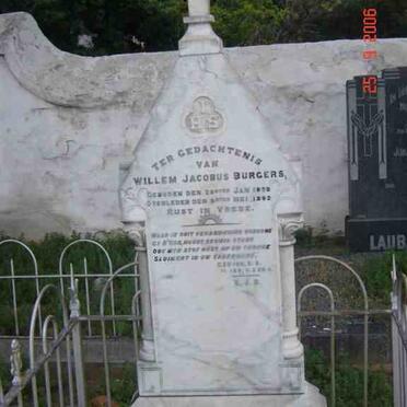 BURGERS  Willem Jacobus 1828-1892