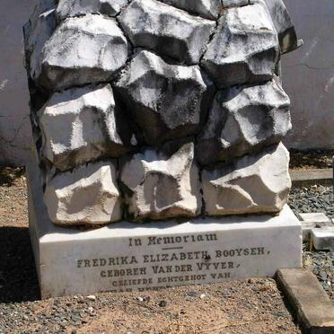 BOOYSEN Fredrika Elizabeth nee VAN DER VYVER
