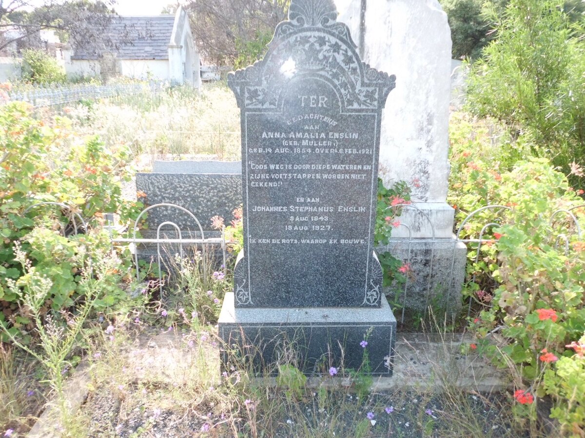 ENSLIN Johannes Stephanus 1843-1927 &amp; Anna Amalia MULLER 1854-1921