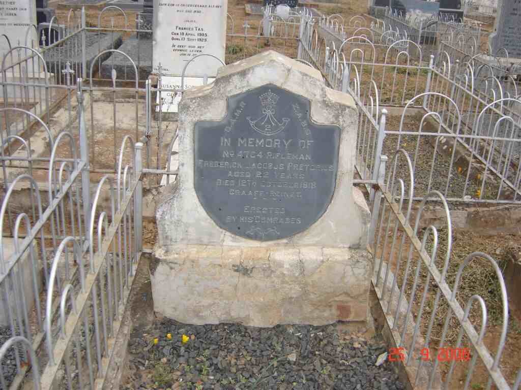 PRETORIUS Frederick Jacobus -1918