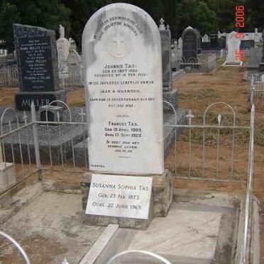 TAS Johnie 1900-1916 :: TAS Frances 1905-1925 :: TAS Susanna Sophia 1873-1965