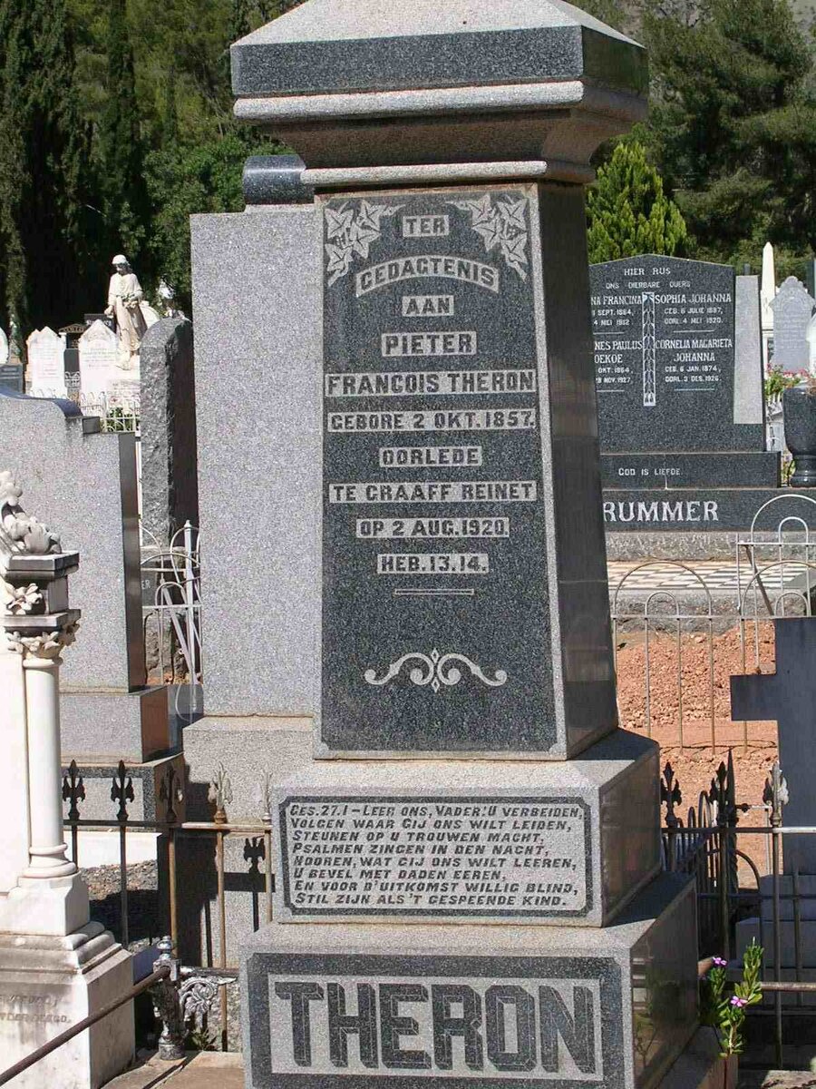 THERON Pieter Francois 1857-1920