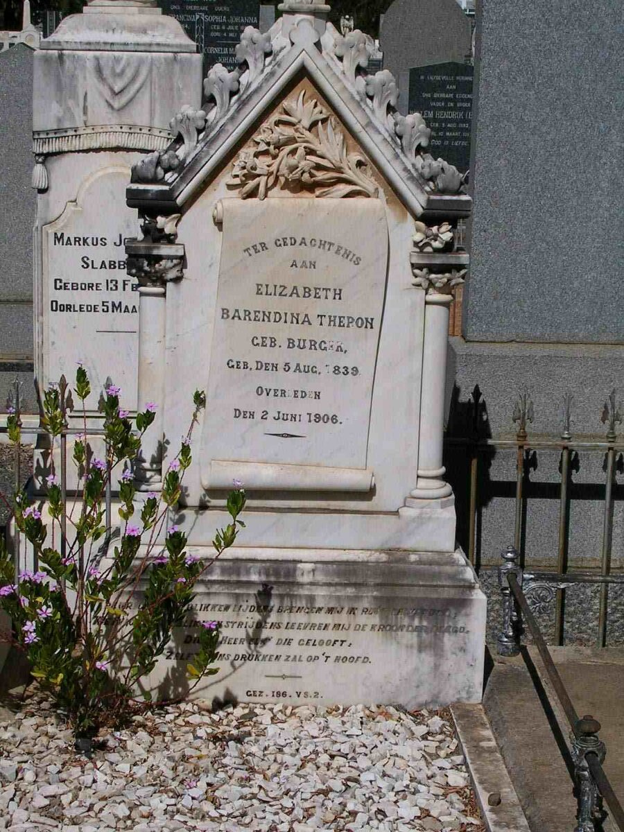 THERON Elizabeth Barendina nee BURGER 1839-1906