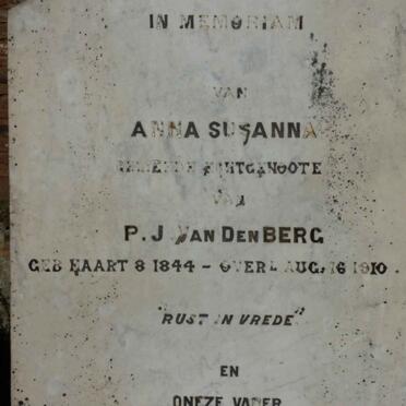 BERG P.J., van den 1843-1925 &amp; Anna Susanna 1844-1910_2