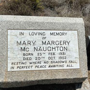 MCNAUGHTON Mary Margery 1931-1952