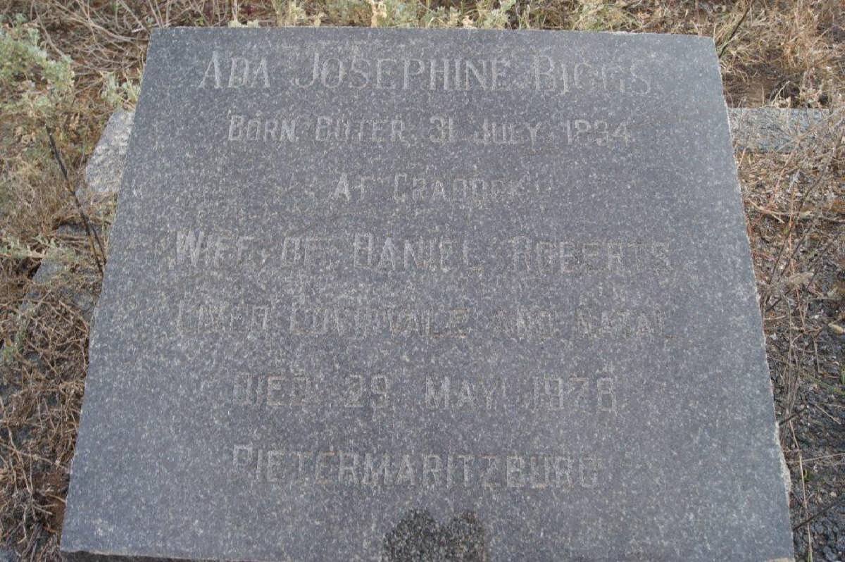 BIGGS Ada Josephine nee BUTER 1894-1978