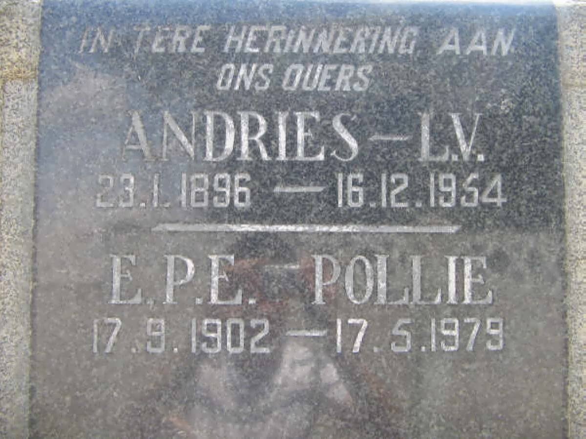 STEYN L.V. 1896-1954 &amp; E.P.E. 1902-1979