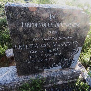 VUUREN Letetia, van 1941-1942