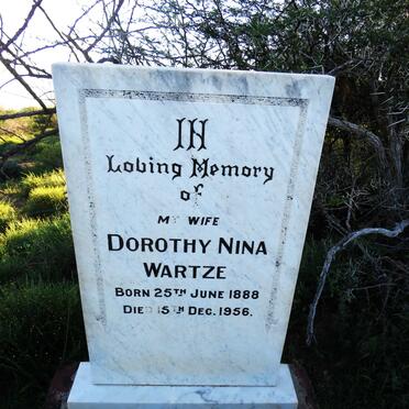 WARTZE Dorothy Nina 1888-1958