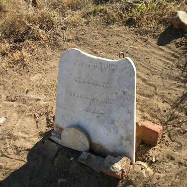 TOIT P.S., du 1875-1902