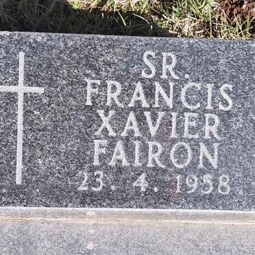 FAIRON Francis Xavier -1958