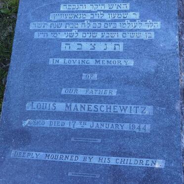 MANESCHEWITZ Louis -1944