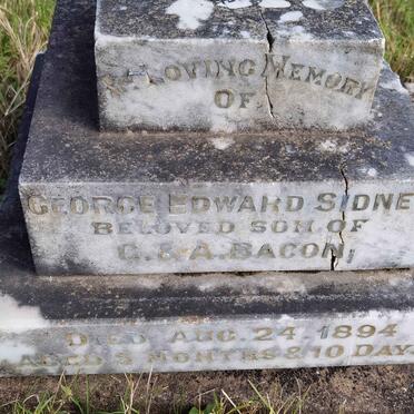 BACON George Edward Sidney -1894