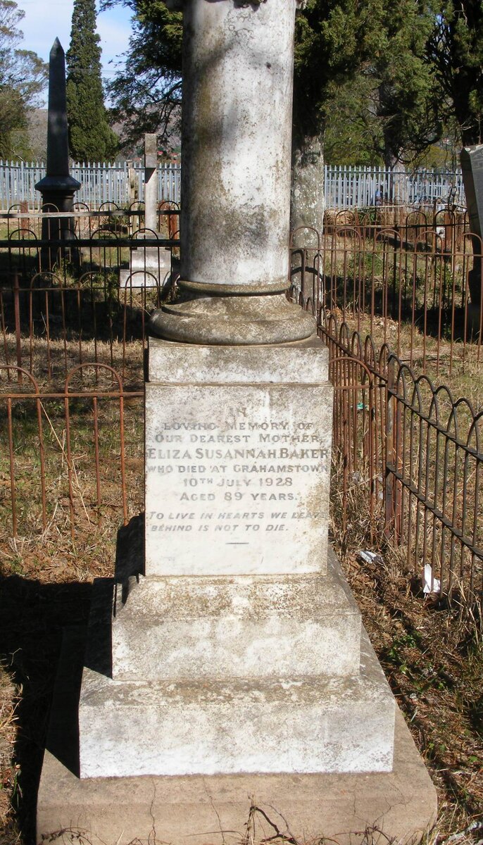 BAKER Eliza Susannah -1928