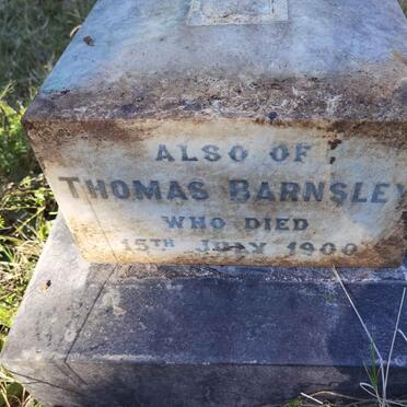 BARNSLEY Thomas -1900