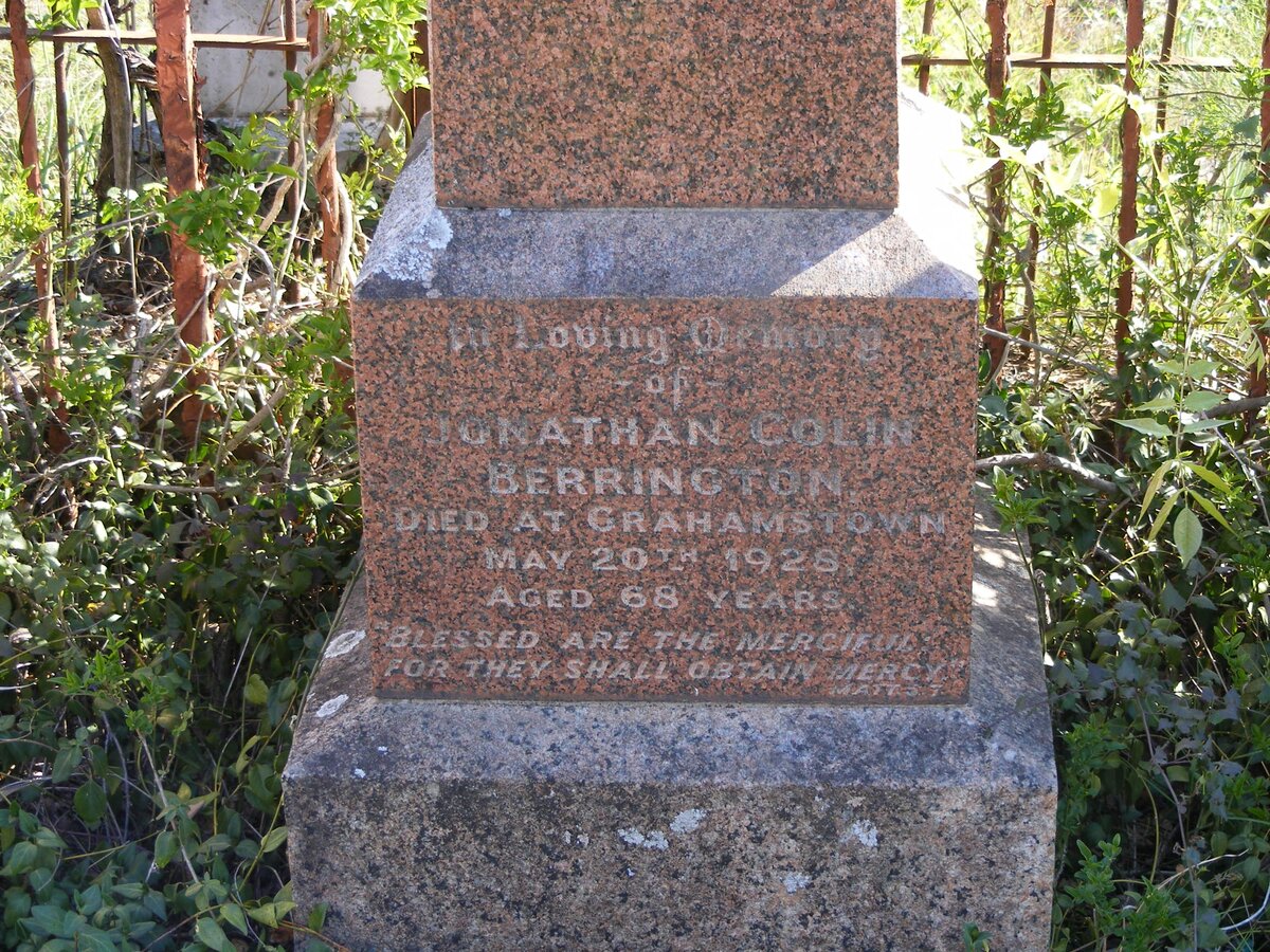 BERRINGTON Jonathan Colin -1928 