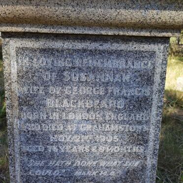 BLACKBEARD Susannah -1905