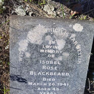 BLACKBEARD Isobel Rose -1941