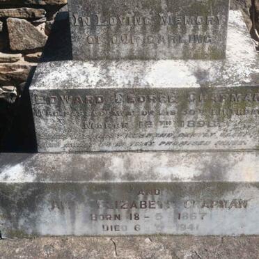 CHAPMAN Edward George -1898 &amp; Amy Elizabeth 1867-1941