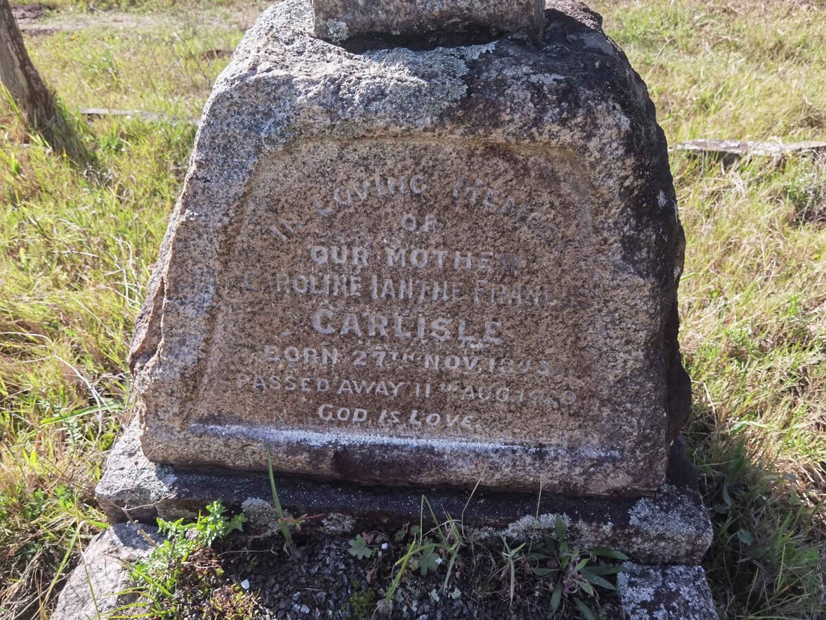 CARLISLE Caroline Ianthe Francis 1843-1920