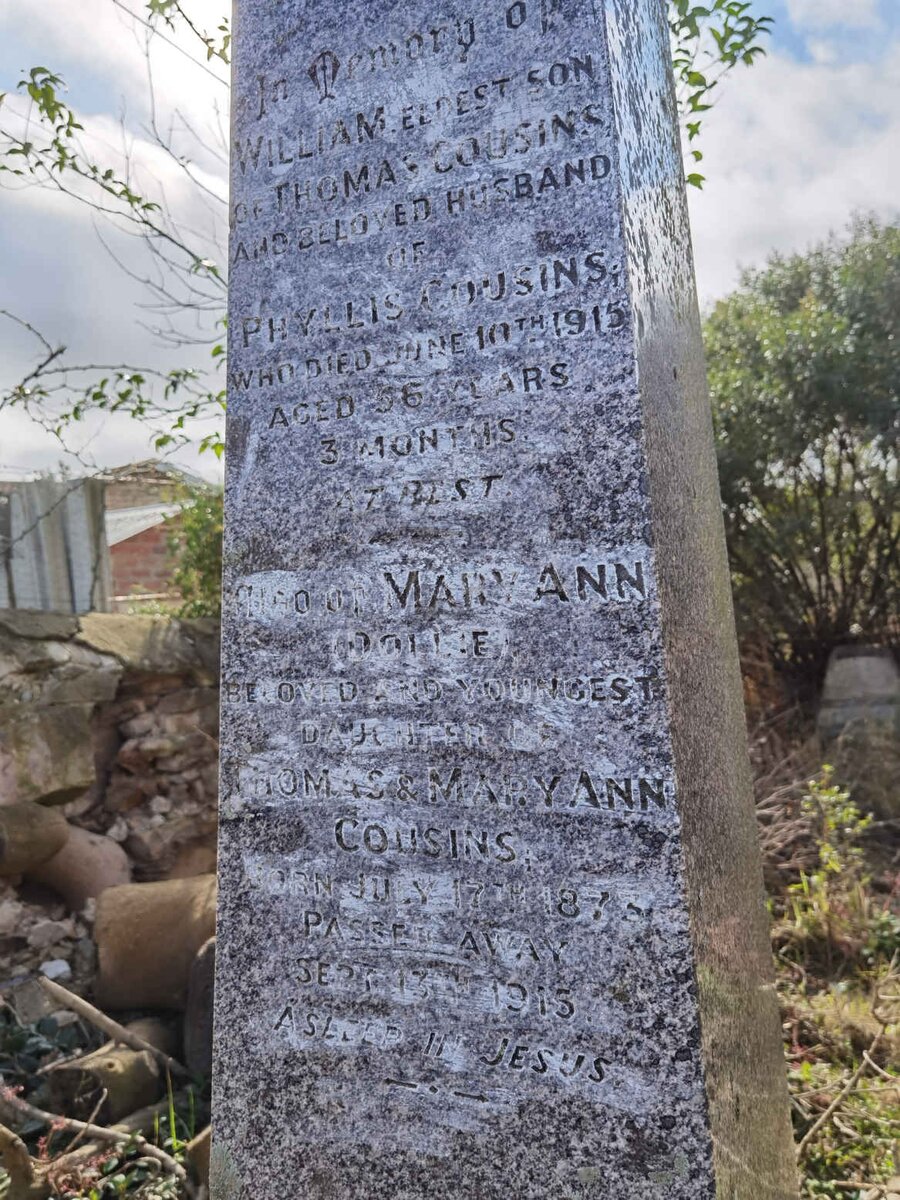 COUSINS William -1915 :: COUSINS Mary Ann 1873-1915
