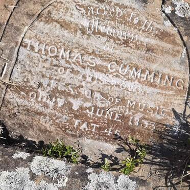 CUMMING Thomas -1833