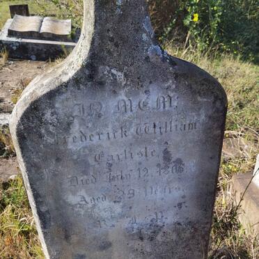 CARLISLE Frederick William -1865