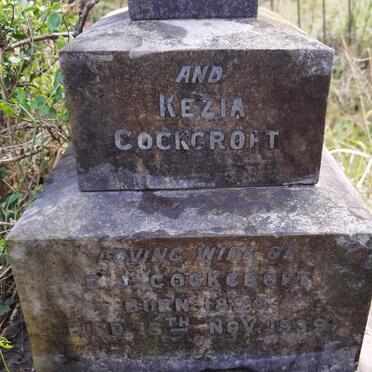 COCKCROFT Kezia 1854-1939
