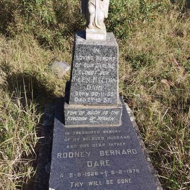 DARE Rodney Bernard 1926-1978 :: DARE Glen Hylton 1955-1957