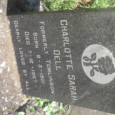 DELL Charlotte Sarah formerly TOMLINSON 1901-1967