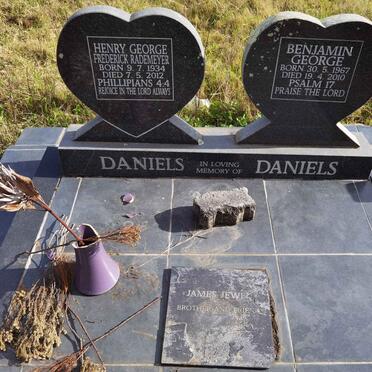 DANIELS Henry George Frederick Rademeyer 1934-2012 :: DANIELS Benjamin George 1967-2010 :: JEWED James
