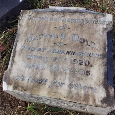 DOLD Matthew -1920