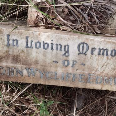 EDMUNDS John Wycliffe 1908-1927 _1