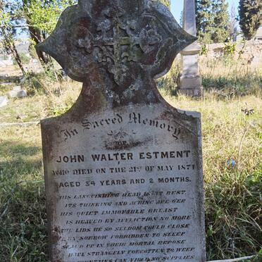 ESTMENT John Walter -1871