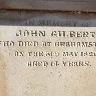 GILBERT John -1826