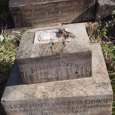 GOWIE Alexander Joseph -1922