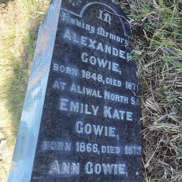 GOWIE Alexander 1848-1871 :: GOWIE Emily Kate 1866-1875 :: GOWIE Ann 1845-1898