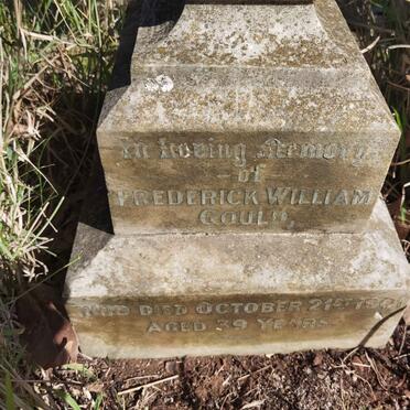 GOULD Frederick William -1901