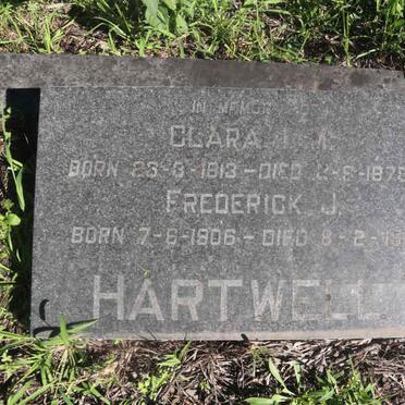 HARTWELL Frederick J. 1906-1984 &amp; Clara 1913-1975