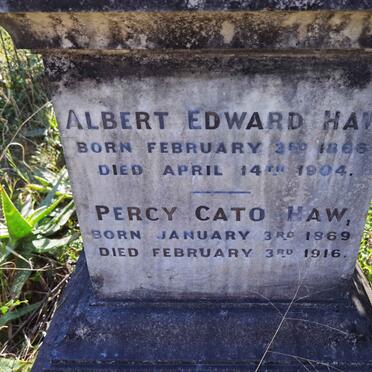 HAW Albert Edward 1866-1904 :: HAW Percy Cato 1869-1916
